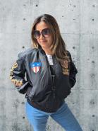 Damen Nylon Bomber 