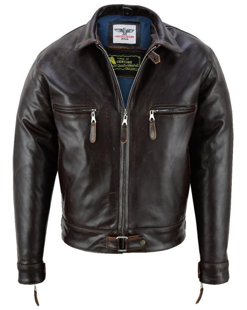 BF-109 Pilote de Chasse en CUIR DE CHEVAL 