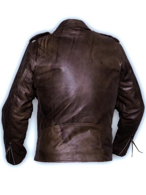 Rockabilly Lederjacke Marlon Brando Braun 