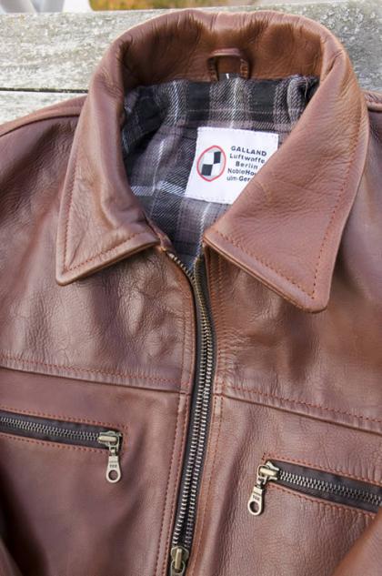 Fliegerjacke Hartmann  Pferdeleder Braun 