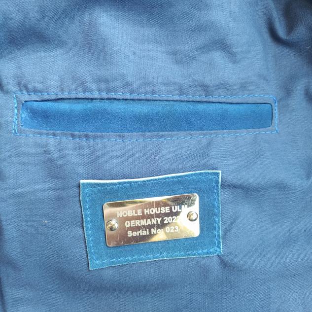 Leder-Jeans Jacke blue 