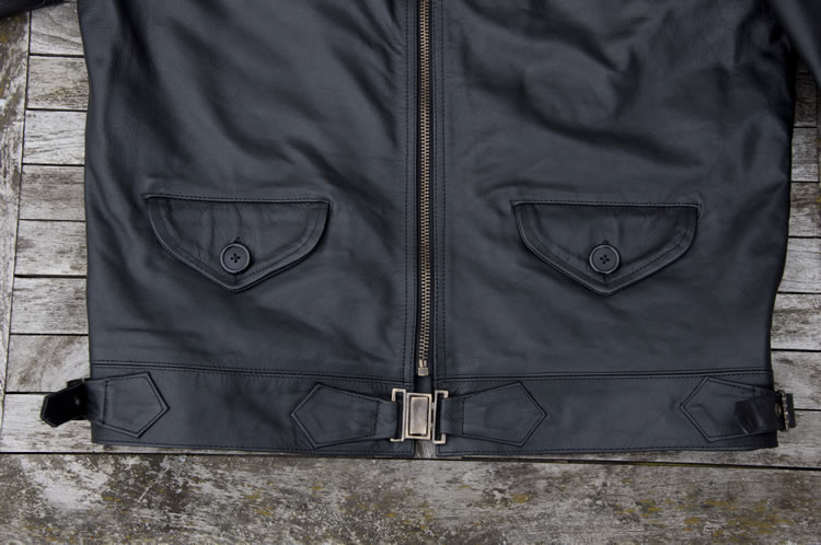 Fliegerjacke Hartmann Schwarz Pferdeleder 