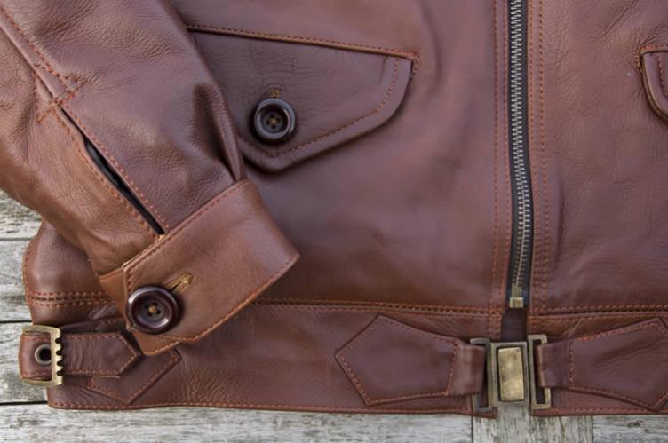 Fliegerjacke Hartmann  Pferdeleder Braun 