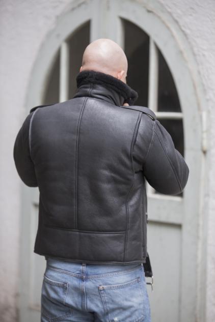 Perfekto Rockabilly Lederjacke  aus  Lammfell 