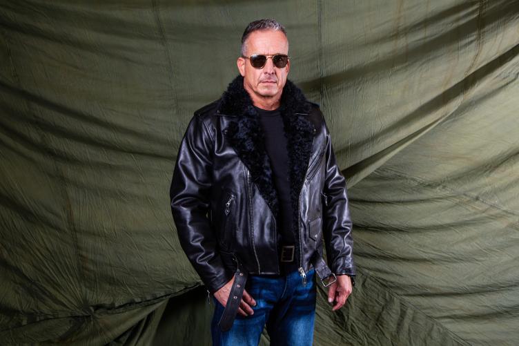 Perfekto Rockabilly Lederjacke aus Alpaka 