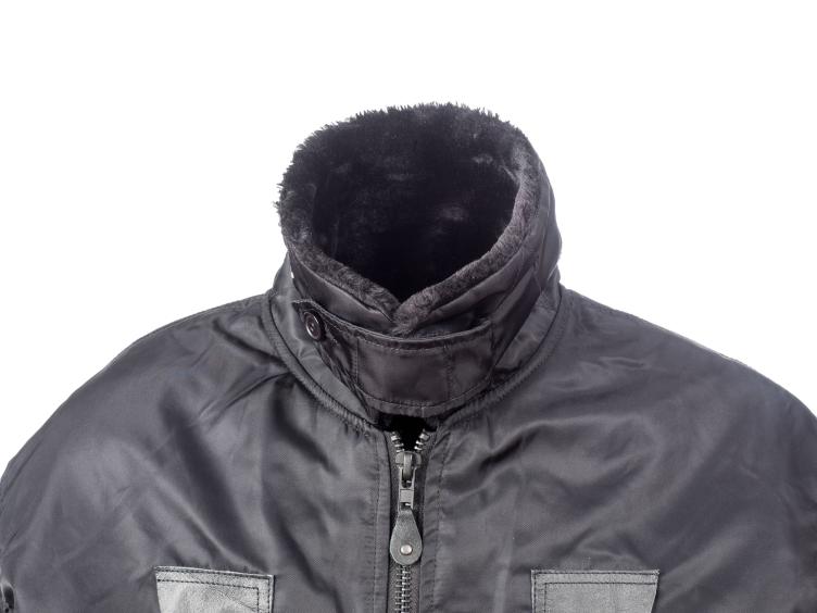 B-15 Nylon Bomber Jacket Schwarz 