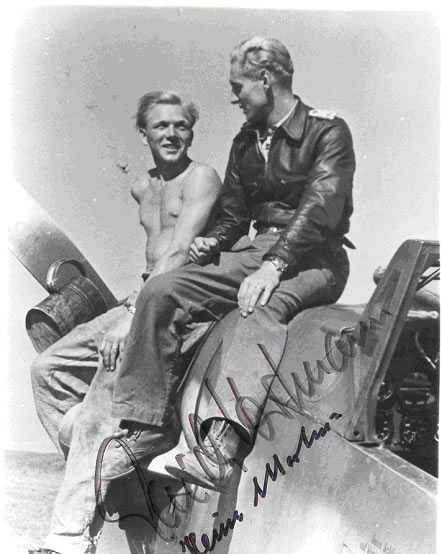 Fliegerjacke Hartmann Schwarz Pferdeleder 