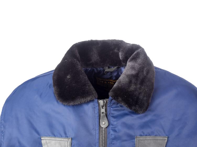 B-15 Nylon Bomber Jacke Blau 