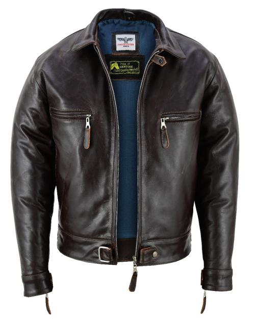 BF-109 Pilote de Chasse en CUIR DE CHEVAL 